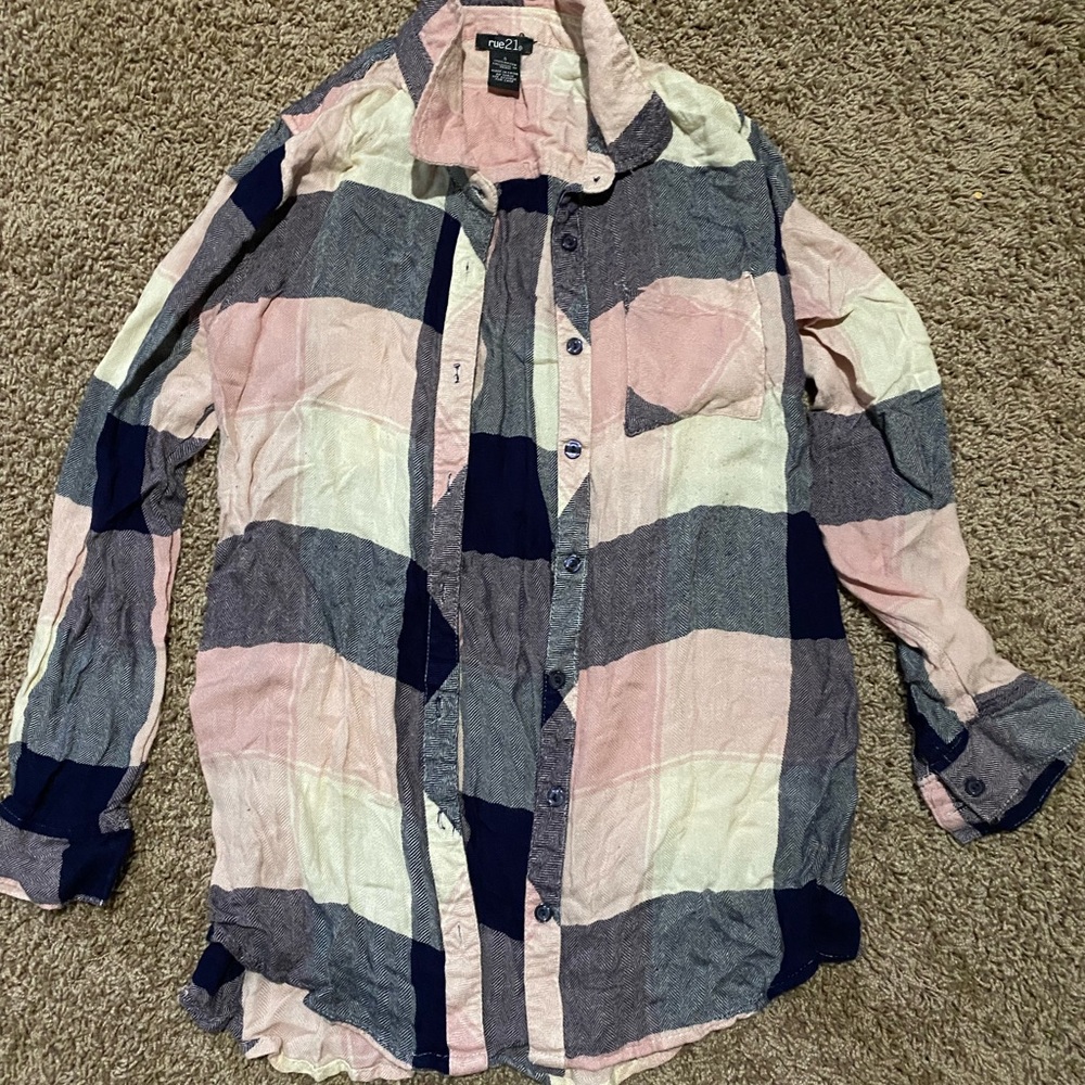 Rue 21 flannel button up
